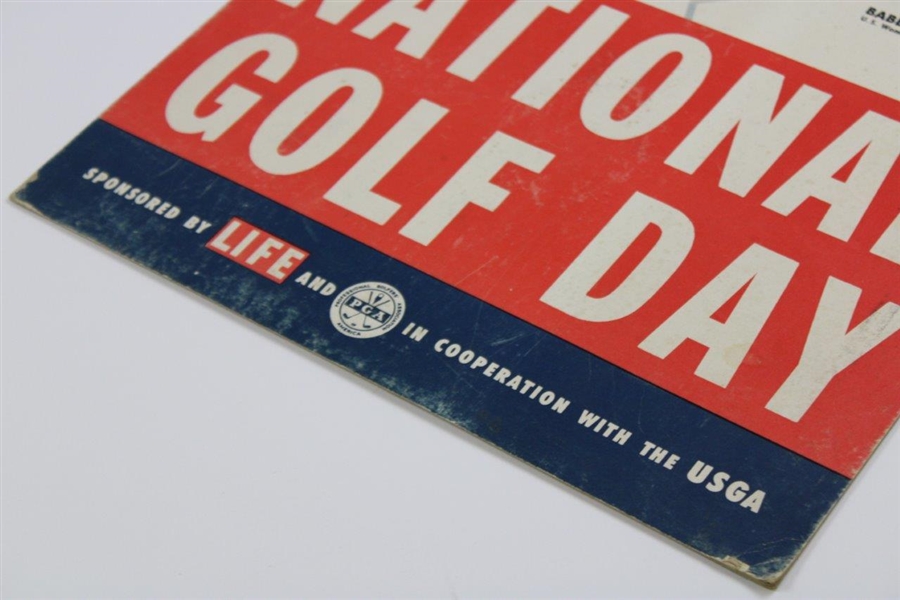 Babe Zaharias & Ed Furgol 1955 National Golf Day Broadside/POS Sign