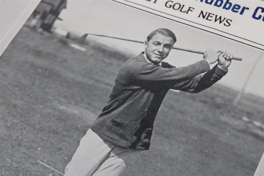 US Rubber Company Royal Golf Ball Weekly News Advertisement Poster w/Sarazen on Cover