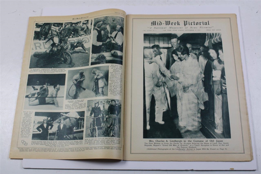 1931 Mid Week Pictorial Magazine with Francis Ouimet Cover - September