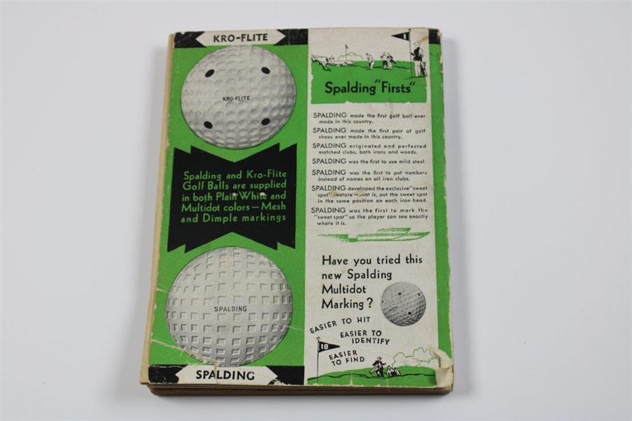 1930 Spaldings Athletic Library No. 3x Golf Guide Playing Rules of The USGA - Bobby Jones Cover