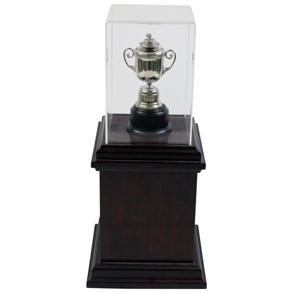 1999 PGA Champions Dinner Gift from Vijay Singh - Replica Wanamaker Trophy on Stand with Plate