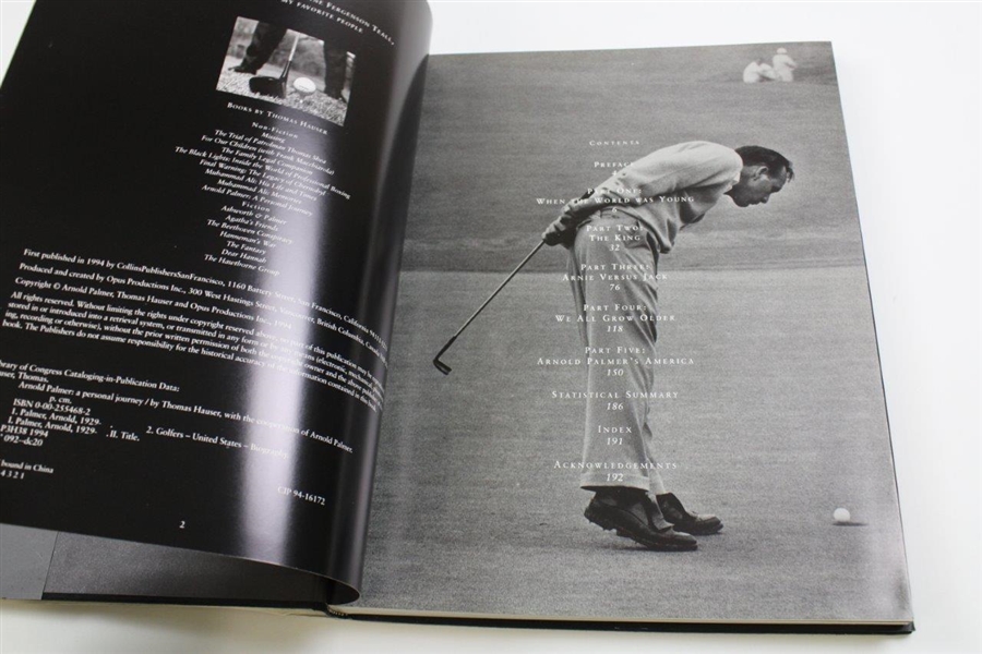 Arnold Palmer Signed 1994 'A Personal Journey' Book JSA ALOA
