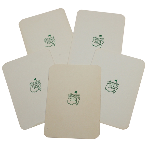 Five (5) Augusta National Golf Club Par 3 Course Scorecards 