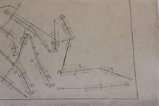 Early 1930's Ford Motor Co Golf Course Drainage Plan - Wendell Miller Collection