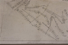 Early 1930's Ford Motor Co Golf Course Drainage Plan - Wendell Miller Collection