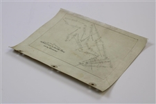 Early 1930's Ford Motor Co Golf Course Drainage Plan - Wendell Miller Collection
