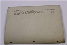 Early 1930's Ford Motor Co Golf Course Drainage Plan - Wendell Miller Collection