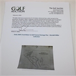 Early 1930's Ford Motor Co Golf Course Drainage Plan - Wendell Miller Collection
