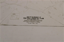 Early 1930's Oak Hill Country Club of Pittsford, NY Map Of the Property - Wendell Miller Collection