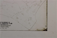Early 1930's Oak Hill Country Club of Pittsford, NY Map Of the Property - Wendell Miller Collection
