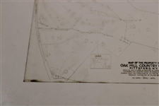Early 1930's Oak Hill Country Club of Pittsford, NY Map Of the Property - Wendell Miller Collection