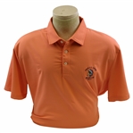 2018 US Open at Shinnecock Hills Short Sleeve Lt Orange Polo Shirt - Worn - Size L