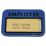 1959 Masters Tournament Employee Badge - Mike Terpak
