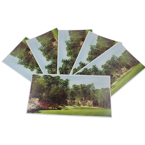 Six (6) Augusta National Golf Club Hole #13 Color Posters