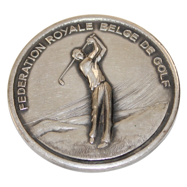 1973 Federation Royale Belge De Golf, Coupe D E Belbique Silver Golf Medallion