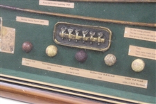 Golf Ball & Club Progression Framed Display