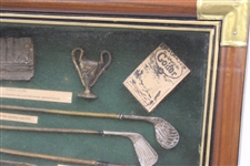 Golf Ball & Club Progression Framed Display
