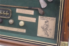 Golf Ball & Club Progression Framed Display