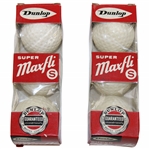 Gay Brewers Two (2) Unopened Sleeves of Dunlop Super Maxfli Red Dot S Golf Balls - 6 Balls Total