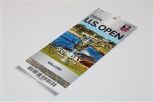 Champion Gary Woodland Signed 2019 US Open at Pebble Beach Sunday Final Rd Ticket JSA ALOA