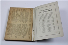 1931 Spaldings Athletic Library No. 3x Golf Guide Playing Rules of The USGA - Bobby Jones Cover