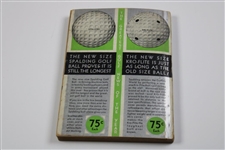 1931 Spaldings Athletic Library No. 3x Golf Guide Playing Rules of The USGA - Bobby Jones Cover