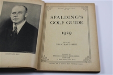 1927 (1929) Spaldings Athletic Library No. 3x Golf Guide Playing Rules of The USGA - Bobby Jones Cover