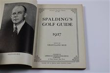 1929 (1927) Spaldings Athletic Library No. 3x Golf Guide Playing Rules of The USGA - Bobby Jones Cover