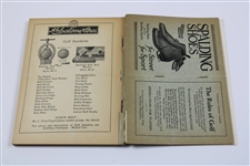 1922 Spalding Athletic Library  Golf Guide No. 3R Revised Rules Of The USGA