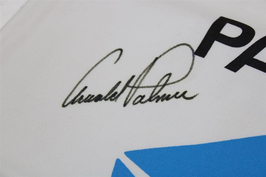Arnold Palmer Signed Original Tournament Used Arnold Palmer Senior Skins Chrysler Caddie Bib JSA ALOA
