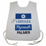 Arnold Palmer Signed Original Tournament Used Arnold Palmer Chrysler Plymouth Caddie Bib JSA ALOA 