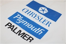 Arnold Palmer Signed Original Tournament Used Arnold Palmer Chrysler Plymouth Caddie Bib JSA ALOA 