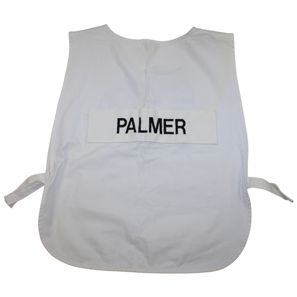 Arnold Palmer Original Tournament Used U.S.G.A. White Caddie Bib 