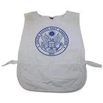 Arnold Palmer Original Tournament Used U.S.G.A. White Caddie Bib 