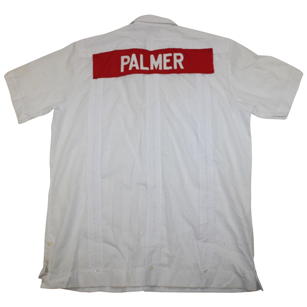 Arnold Palmer Original Tournament Used White Caddie Shirt