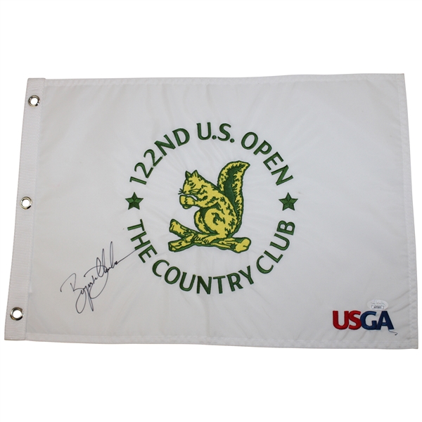 Bryson Dechambeau 2022 US Open at The Country Club Embroidered Flag JSA #AN70893