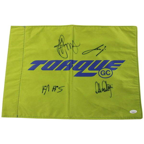 Niemann, Munoz, Pereira & Puig Signed Torque Team Flag JSA #AG91074
