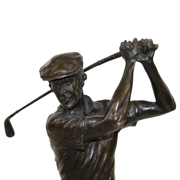 Ben Hogan Bronze 1950 US Open at Merion Sculpture on Marble Base by Ron Tunison