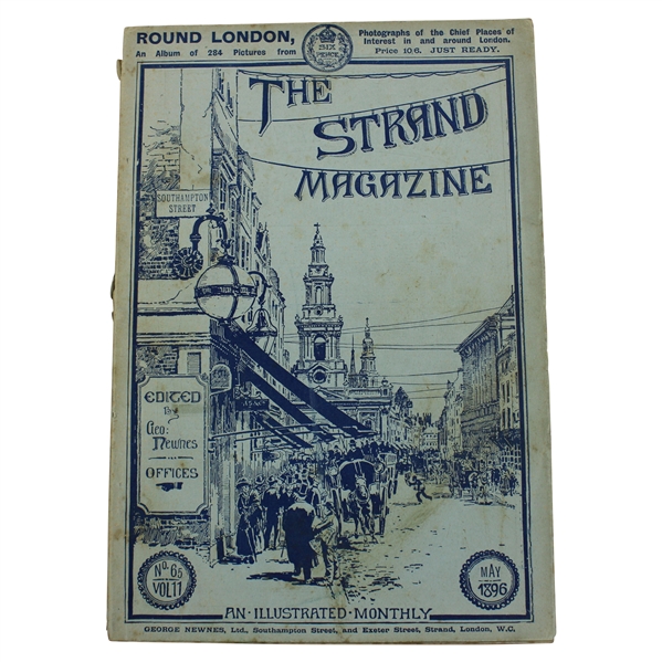 1896 'The Strand Illustrated Monthly Magazine w/Golf Article & Interview Open Champion JH Taylor