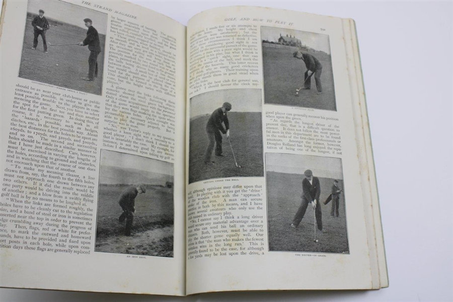 1896 'The Strand Illustrated Monthly Magazine w/Golf Article & Interview Open Champion JH Taylor