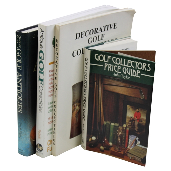 Collection of Four (4) Golf Collectors Reference & Price Guides - Olman, Taylor, Furjanic & Sprung