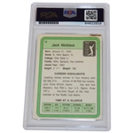 Jack Nicklaus Signed 1981 Donruss PGA Tour Rookie Card PSA Authentic 84822658