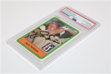 Jack Nicklaus Signed 1981 Donruss PGA Tour Rookie Card PSA Authentic 84822658