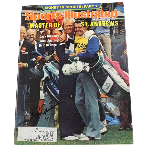 Jack Nicklaus Signed 1979 Sports Illustrated Magazine - July JSA ALOA