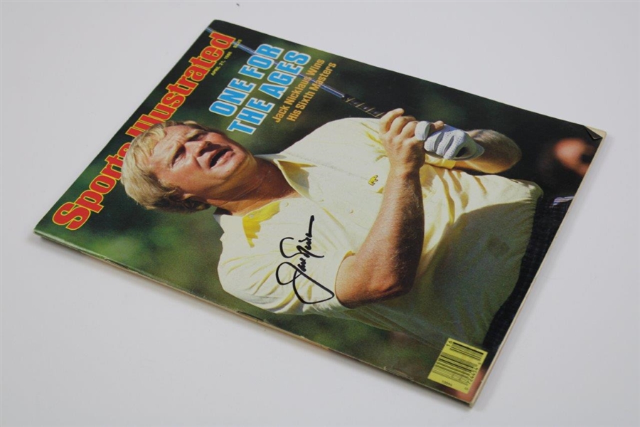 Jack Nicklaus Signed 1986 Sports Illustrated Magazine - April JSA ALOA
