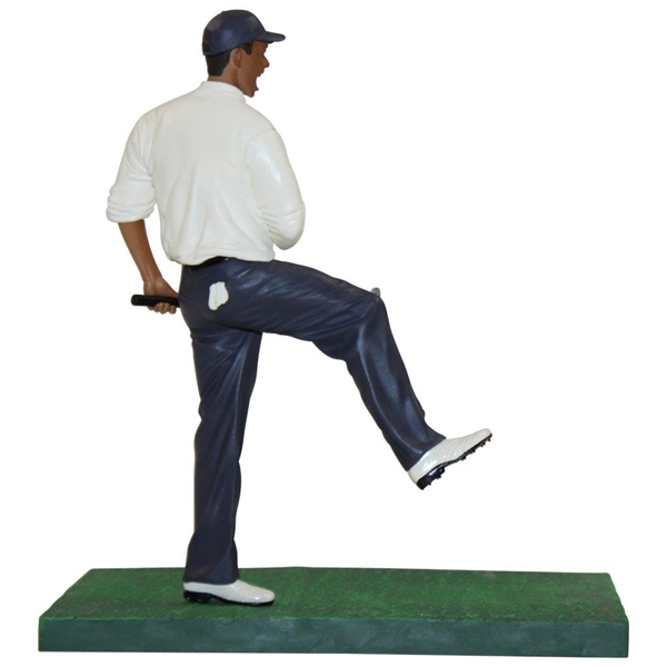 Tiger Woods Drains Putt 2008 Upper Deck Unique Display Figurine - White Sweater Shirt