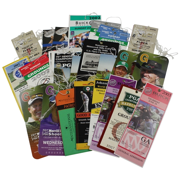 40+ Assorted PGA Tickets With Some Majors Included