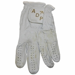 Arnold Palmers Match Worn ADP Gold & White LH Golf Glove