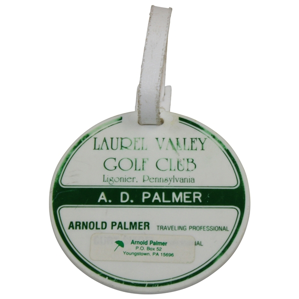 Arnold Palmer's Laurel Valley Golf Club 'A. D. Palmer' Bag Tag