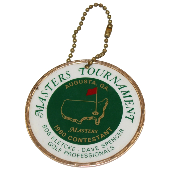Arnold Palmer's 1980 Masters Tournament Contestant Metal Bag Tag